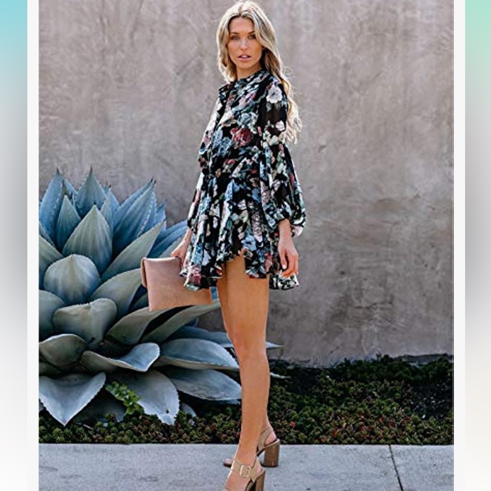 Black Floral Dress